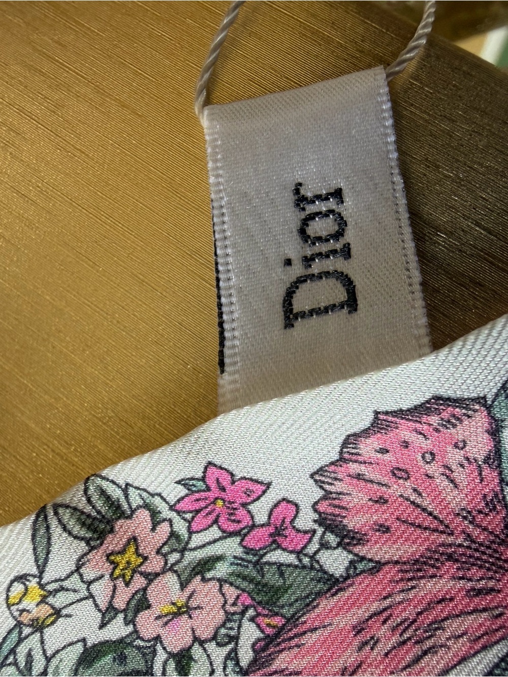 Christian Dior Twilly Scarf Silk Women's CHRISTIAN DIOR - Picture 8 of 8
